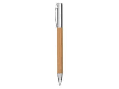 Ручка бамбуковая шариковая Saga под нанесение логотипа