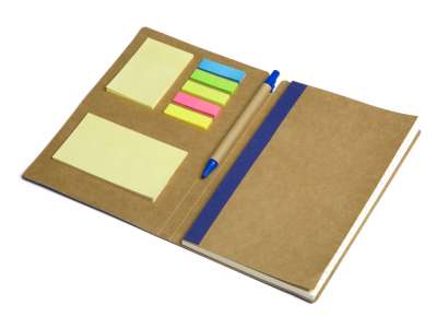 Блокнот А5 Write and stick с ручкой и набором стикеров под нанесение логотипа