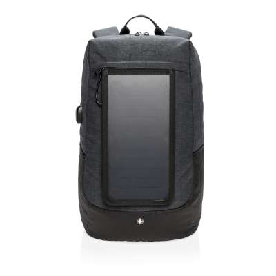 Рюкзак для ноутбука Swiss Peak на солнечных батареях под нанесение логотипа