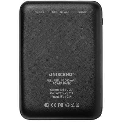 Внешний аккумулятор Uniscend Full Feel 10000 мАч с индикатором под нанесение логотипа