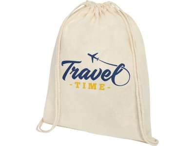 Рюкзак со шнурком Tenes из хлопка 140 г/м² под нанесение логотипа