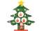 Декоративная елочка c игрушками и Дедом Морозом под нанесение логотипа