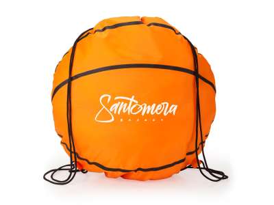 Рюкзак-мешок MILANO в форме баскетбольного мяча под нанесение логотипа