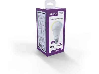 Умная LED лампочка IoT A61 White под нанесение логотипа