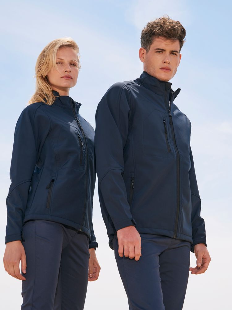 Куртка женская на молнии Roxy 340 ярко-синяя, размер S с логотипом, рис. 5 — Куртки BIZGIFT