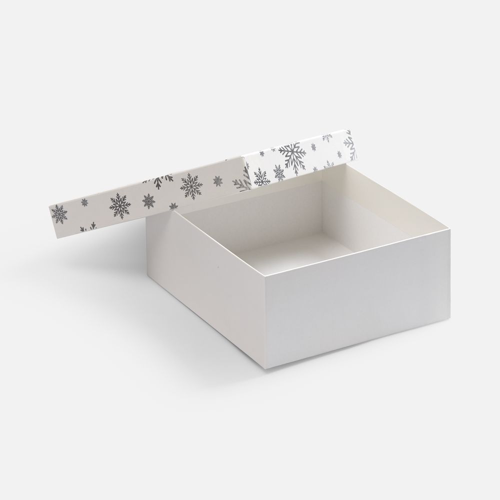 Коробка Wintry, белая с логотипом, рис. 2 — Подарочные коробки BIZGIFT