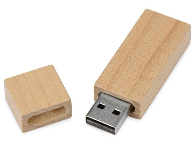 USB-флешка на 16 Гб «Woody» с магнитным колпачком с логотипом, рис. 2 — Деревянные флешки BIZGIFT
