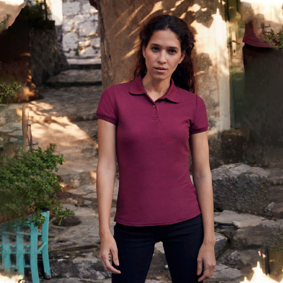 Поло женское 65/35 POLO LADY-FIT 180 с логотипом, рис. 2 — Одежда BIZGIFT