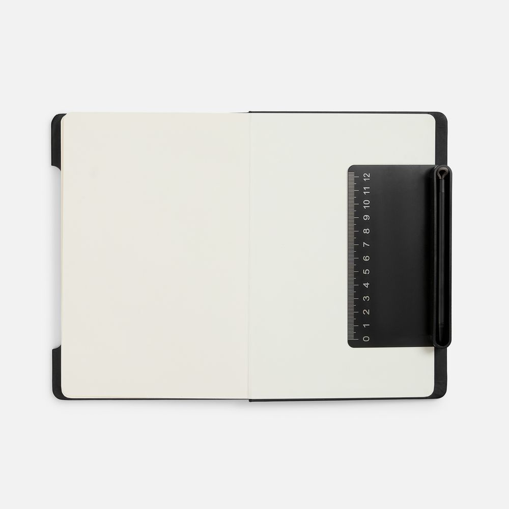 Блокнот Neli, черный с логотипом, рис. 9 — Блокноты BIZGIFT