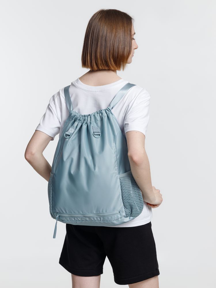 Спортивный рюкзак Verkko, серо-голубой с логотипом, рис. 10 — Рюкзаки BIZGIFT