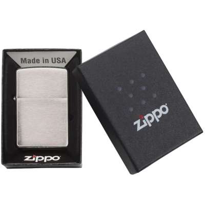 Зажигалка Zippo Classic Brushed под нанесение логотипа