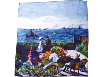 Набор Моне. Сад в Сент-Андрес: платок, складной зонт под нанесение логотипа