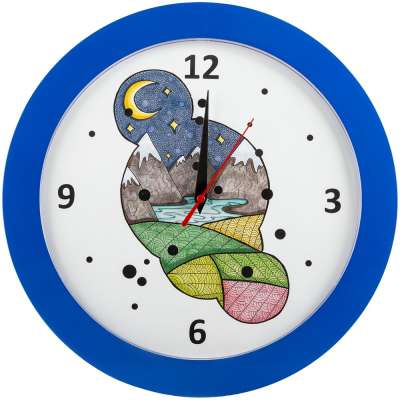 Часы настенные «Горы» под нанесение логотипа