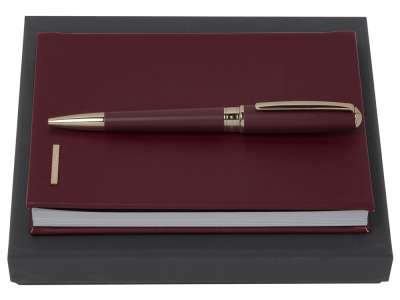 Подарочный набор Essential Lady: ручка шариковая, блокнот А6 под нанесение логотипа