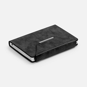 Ежедневник Delave, недатированный, черный с логотипом, рис. 4 — Ежедневники BIZGIFT