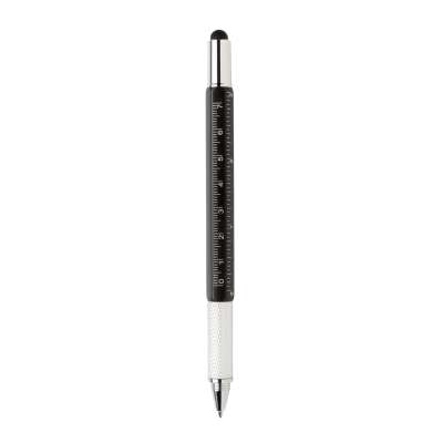 Многофункциональная ручка 5 в 1 из пластика ABS под нанесение логотипа