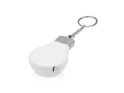 Брелок-рулетка для ключей Лампочка, 1м под нанесение логотипа