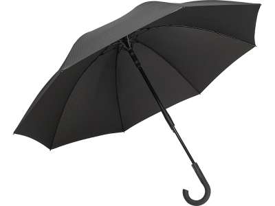 Зонт-трость Carbon с куполом из переработанного пластика под нанесение логотипа