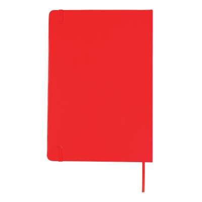 Блокнот с закладкой-фонариком, красный под нанесение логотипа