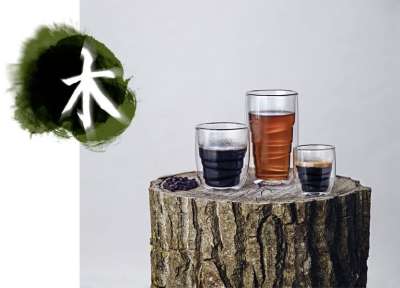 Набор малых стаканов Elements Wood под нанесение логотипа