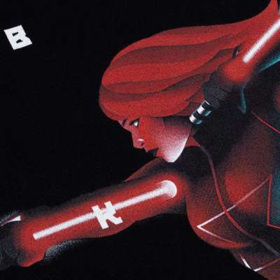 Футболка Black Widow Retro под нанесение логотипа