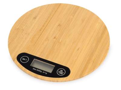 Бамбуковые кухонные весы Scale под нанесение логотипа