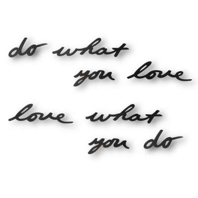 Декоративная надпись Do What You Love под нанесение логотипа