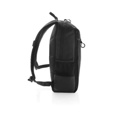 Рюкзак для ноутбука Lima 15" с RFID защитой и разъемом USB, черный под нанесение логотипа