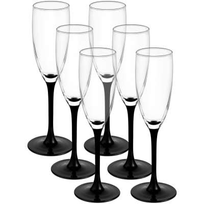 Набор из 6 бокалов для шампанского «Домино» под нанесение логотипа
