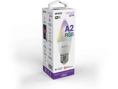 Умная LED лампочка IoT LED A2 RGB под нанесение логотипа