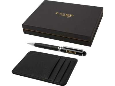 Подарочный набор Encore: шариковая ручка и бумажник под нанесение логотипа