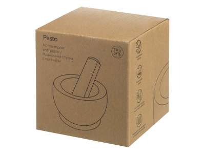 Мраморная ступка с пестиком Pesto под нанесение логотипа