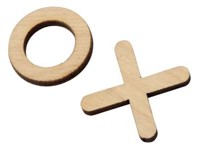 Игра из дерева Крестики нолики под нанесение логотипа