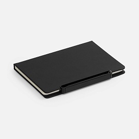 Блокнот Neli, черный с логотипом, рис. 3 — Блокноты BIZGIFT