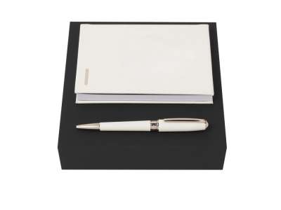 Подарочный набор: блокнот А6, ручка шариковая под нанесение логотипа