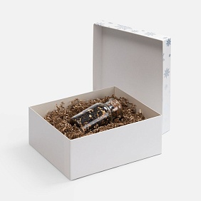 Коробка Wintry, белая с логотипом, рис. 4 — Подарочные коробки BIZGIFT