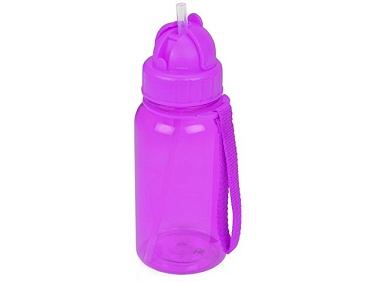 Бутылка для воды со складной соломинкой «Kidz» с логотипом, рис. 2 — Посуда BIZGIFT