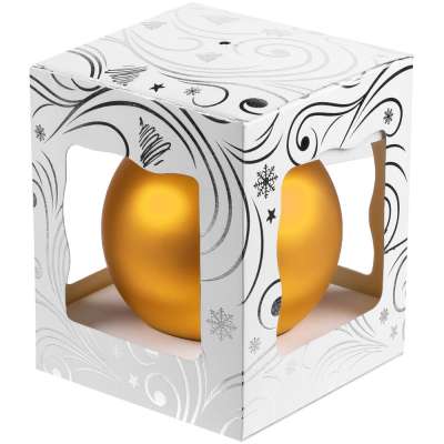 Елочный шар Gala Night Matt в коробке с тиснением под нанесение логотипа