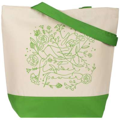 Холщовая сумка Flower Power под нанесение логотипа