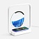 белый