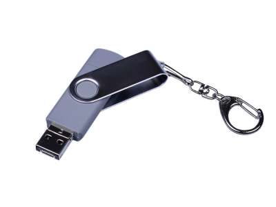 USB 3.0/micro USB/Type-C- флешка на 32 Гб с поворотным механизмом под нанесение логотипа