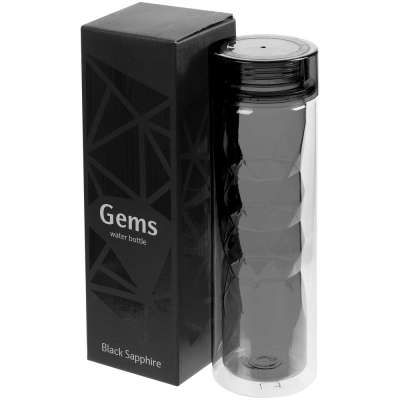 Бутылка для воды Gems Black Morion под нанесение логотипа