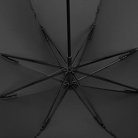 Зонт-трость Wind, черный с логотипом, рис. 7 — Зонты трости BIZGIFT