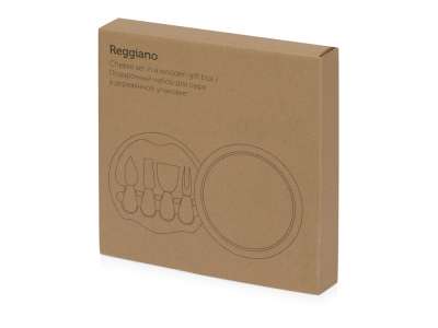 Подарочный набор для сыра в деревянной упаковке Reggiano под нанесение логотипа