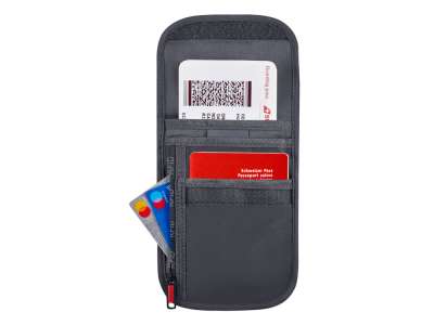 Чехол для документов на шею с системой защиты данных RFID под нанесение логотипа