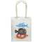 Холщовая сумка с ручками-канатами «Морские обитатели» под нанесение логотипа