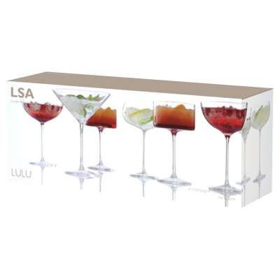Набор бокалов для шампанского LuLu Saucer под нанесение логотипа