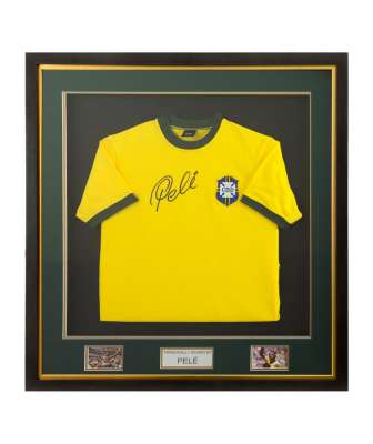 Футболка сборной Бразилии с автографом Пеле под нанесение логотипа