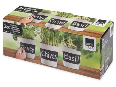 Набор горшочков для растений Chalk pots под нанесение логотипа