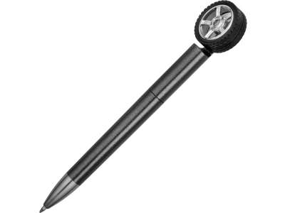 Ручка пластиковая шариковая Wheel со спиннером под нанесение логотипа